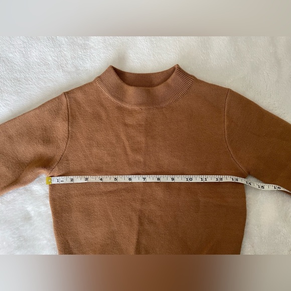 Princess Polly Camel Knit Sweater s/m size cropped - Picture 6 of 6